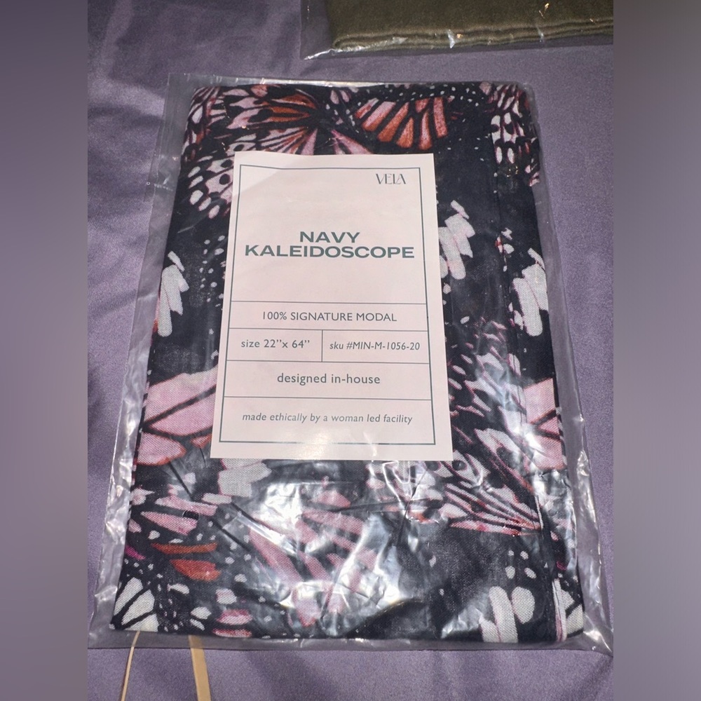 SOLD vela scarves Navy Kaleidoscope Scarf